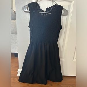 Black dress with lace top